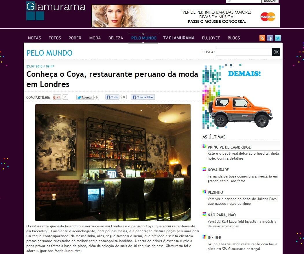 coya glamurama