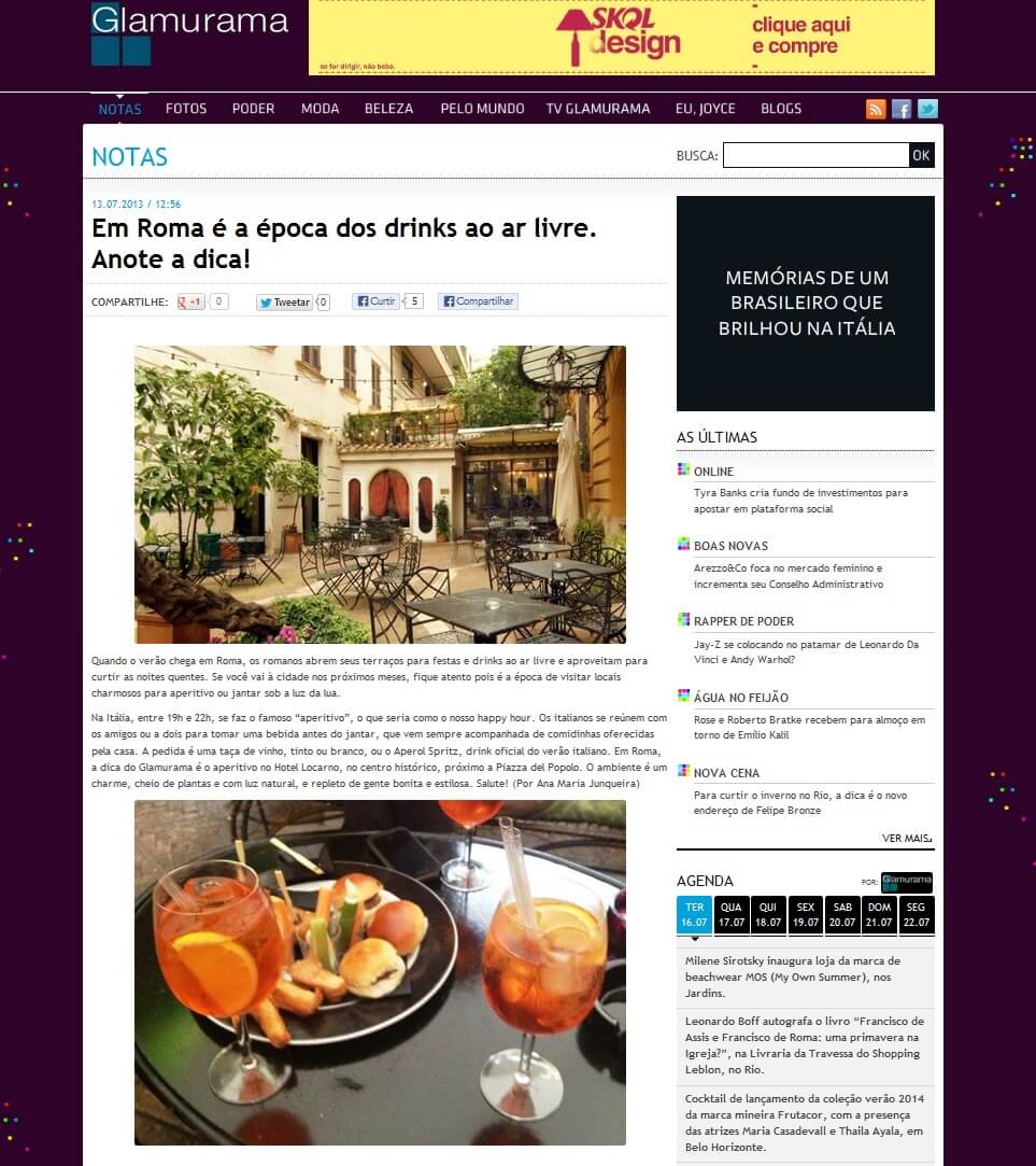 glamurama aperitivo