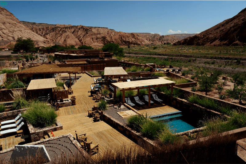 A piscina do hotel Foto: Divulgação/Hotel Alto Atacama