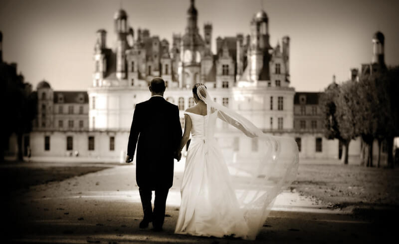 Casamento no Chateau de Chambord no Vale do Loire na FrançaFoto: Reprodução:Chris+Linn Photographers