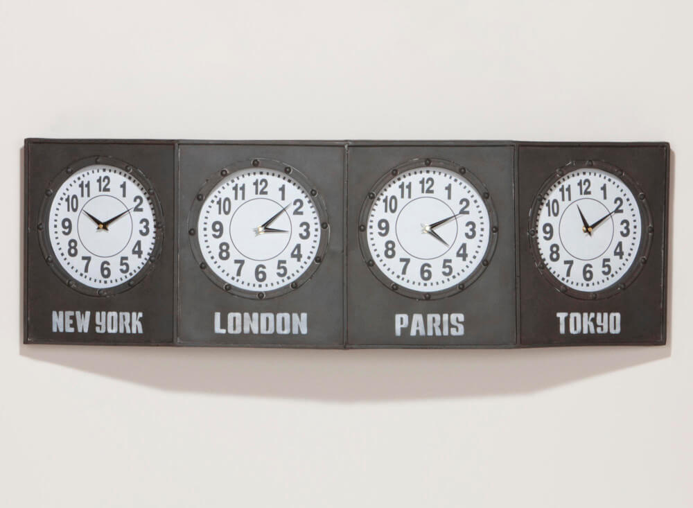 time zone clocks
