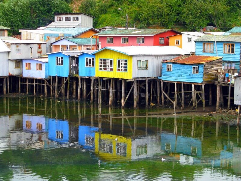 As palafitas da região de CastroFoto: Reprodução/Wikipedia