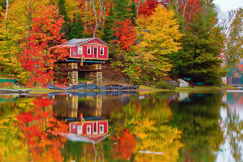 Vermont no outono: Dá para acreditar nessas cores?Foto: Reprodução