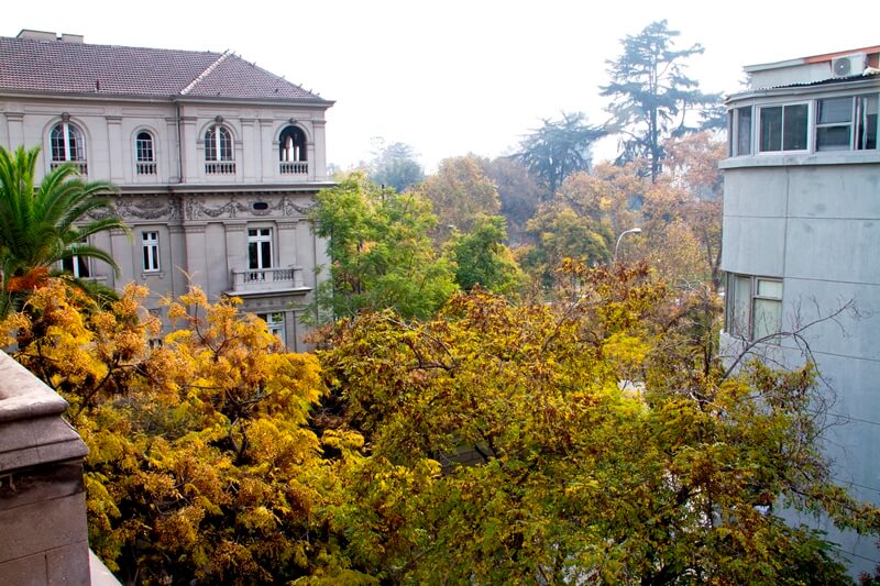 Vista para o bairro Lastarria Foto: Divulgação