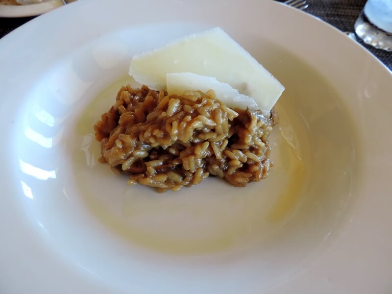 Risotto de cogumelos e parmesão Foto: magari blu