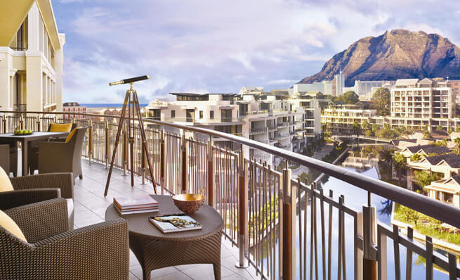 A varanda da Table Mountain Suite Foto: Divulgação