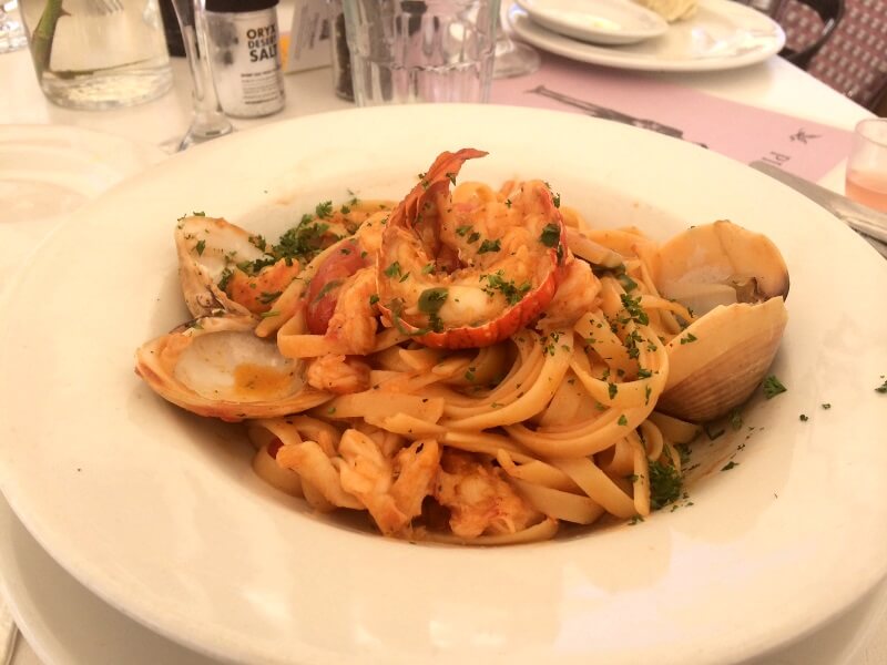 Deliciosa pasta com frutos do marFoto: magari blu