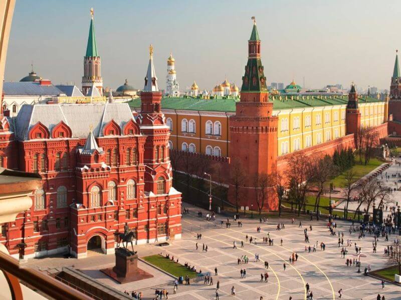 Vista para a Praça Vermelha do Four Seasons Hotel Moscow Foto: Divulgação