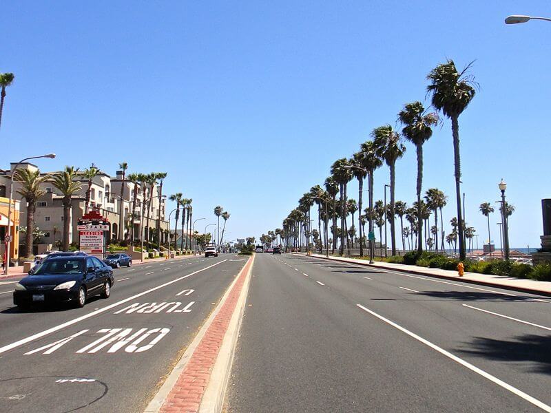 Main Street de Huntington Beach Foto: Renata Miranda