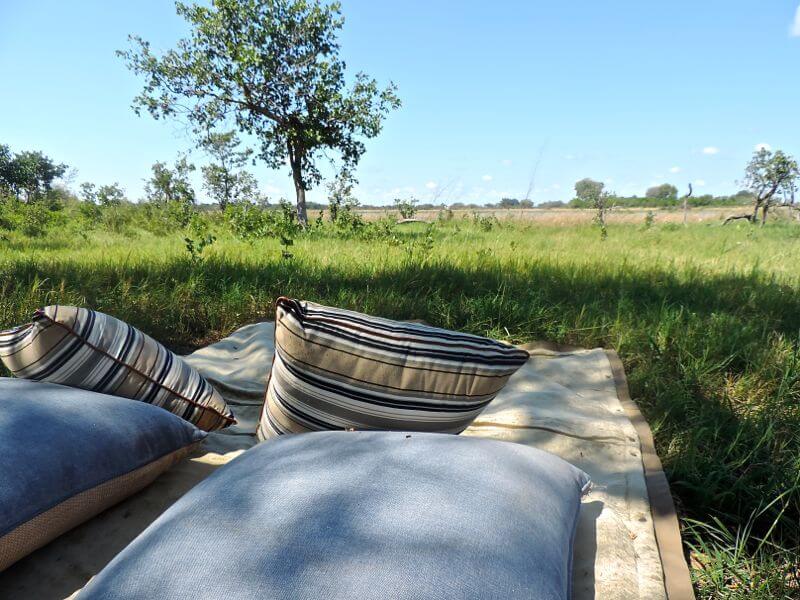 Vumbura Plains monta um delicioso recanto ao ar livre Foto: magari blu