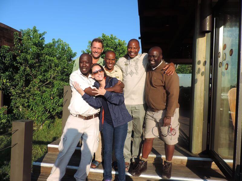 Parte da querida staff do Vumbura Plains Camp Foto: magari blu
