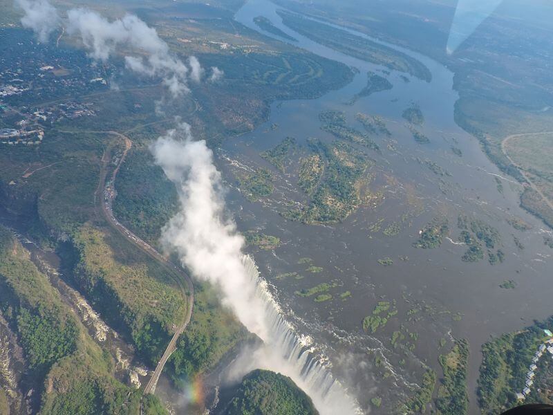 Victoria Falls vistas do alto Foto: magari blu