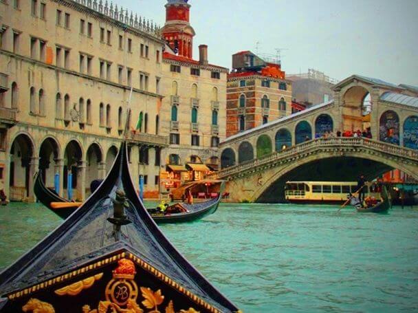 Passeio de gôndola em Veneza Foto: Reprodução
