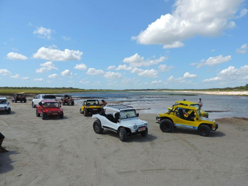 Os buggies na Lagoa Azul Foto: magari blu