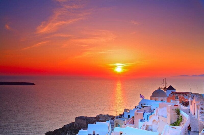 Pôr do sol Santorini Foto: Google Imagens