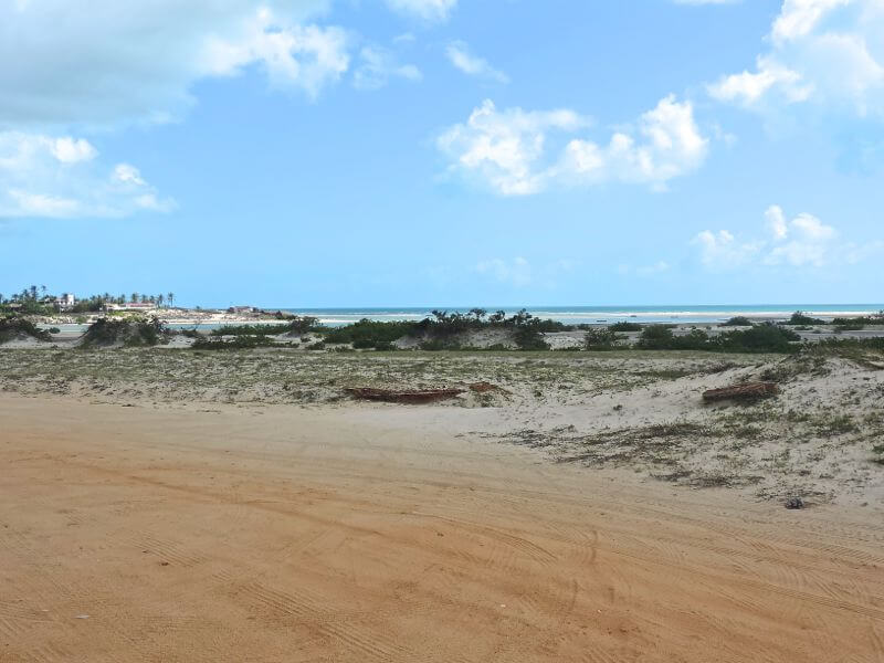 Aqui ficava o antigo vilarejo de Tatajuba Foto: magari blu