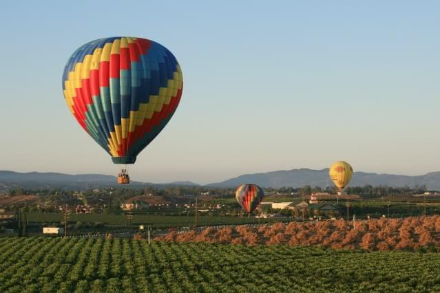 Voo de balão em Temecula Foto: Reprodução