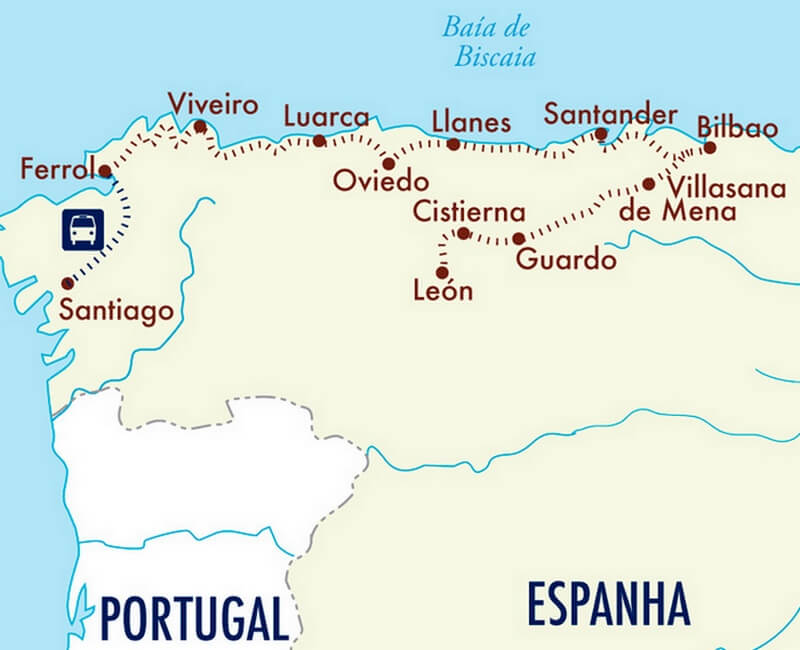 Opção de Itinerário El Transcantábrico