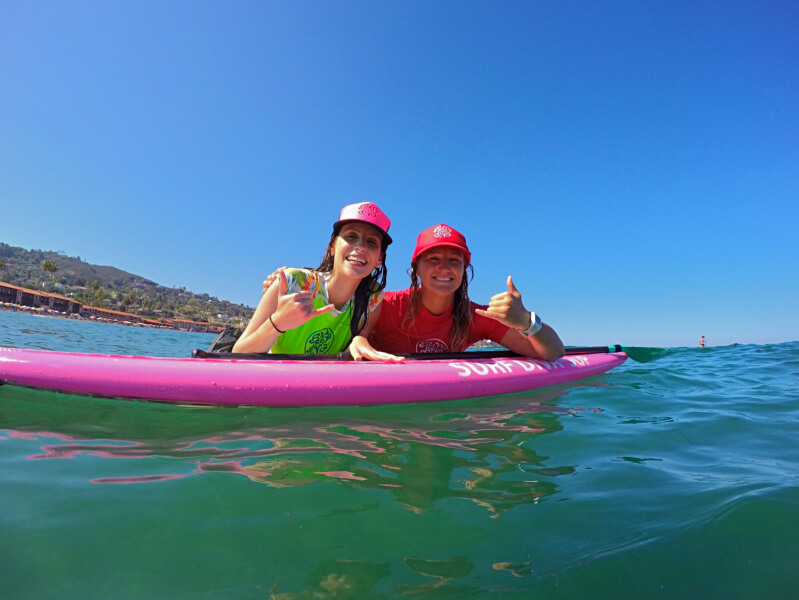 Eu e Heather, a professora de SUP Foto: Corey Warren