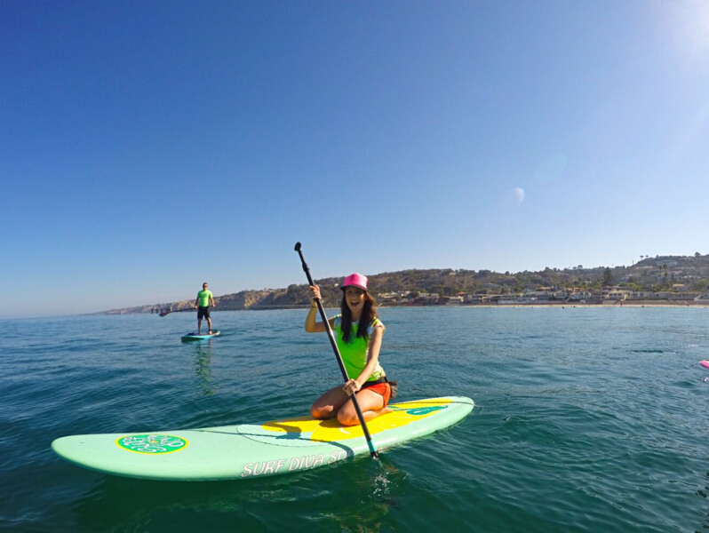 Aula de stand up paddle Foto: Corey Warren