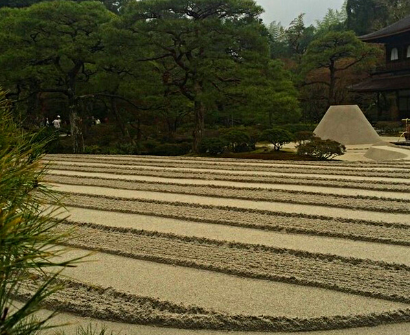 Jardins do templo Ginkaku-ji Foto: Luiza Rodas