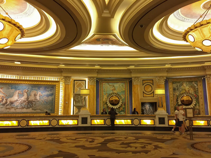 Recepção do Caesars Palace Foto: magari blu