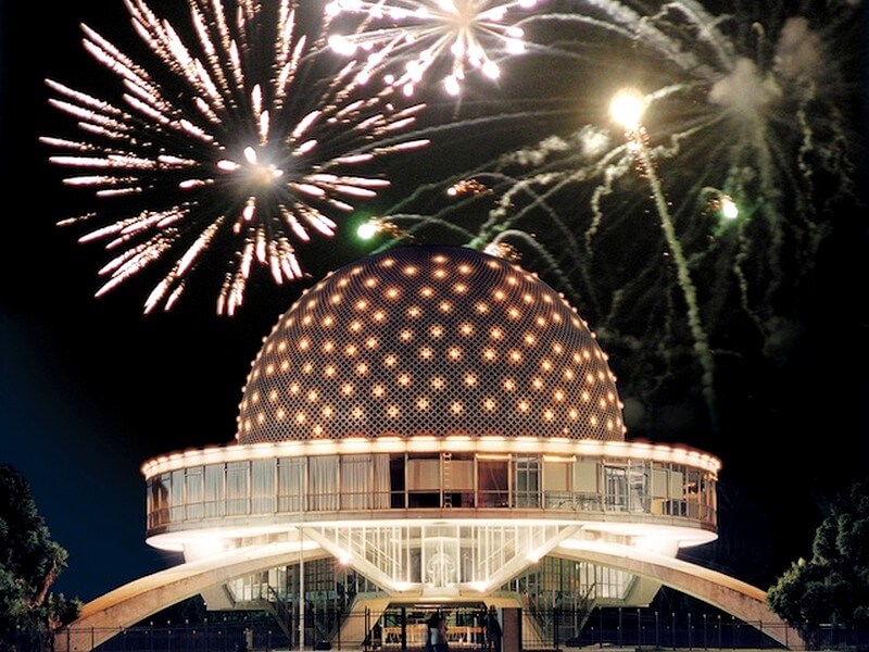 Fogos no Planetário Foto: Reprodução
