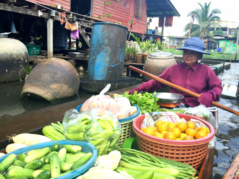 Mercado Flutuante de Bangkok Foto: Ana Maria Junqueira