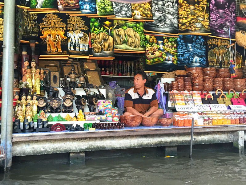 Mercado Flutuante de Bangkok Foto: Ana Maria Junqueira