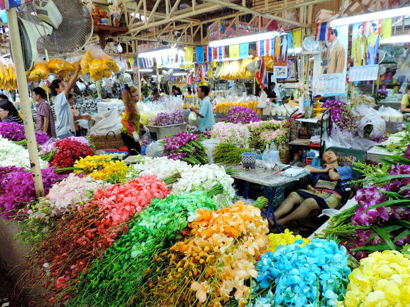 Mercado das Flores Pak Klong Talad Foto: Ana Maria Junqueira
