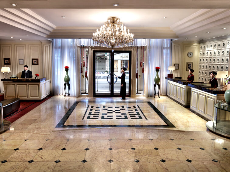 Um dos lobbies do hotel Foto: Divulgação