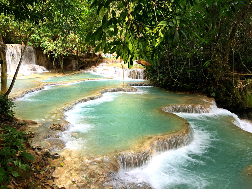 As cachoeiras Tat Kuang Si ficam a cerca de 40 minutos de Luang Prabang Foto: Ana Maria Junqueira