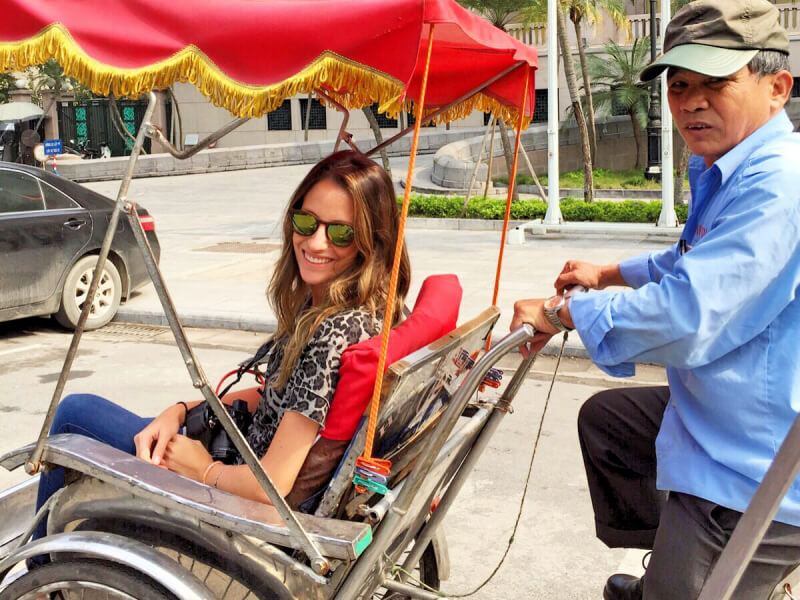 Passeio de rickshaw Foto: Ana Maria Junqueira