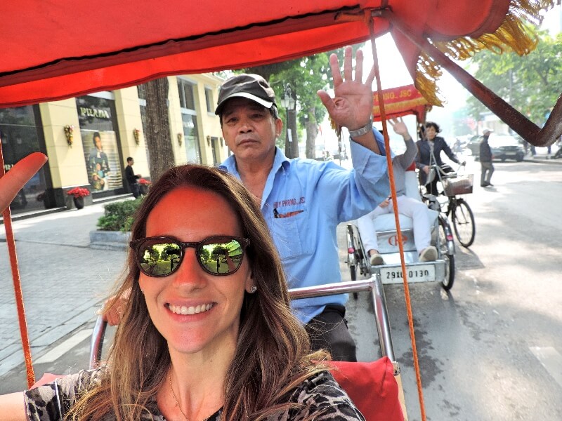 Selfie no rickshaw! Foto: Ana Maria Junqueira