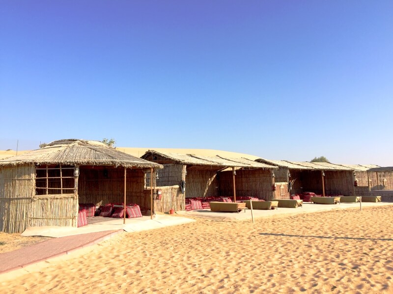 Tendas onde são servidas o jantar no deserto Foto: Ana Maria Junqueira