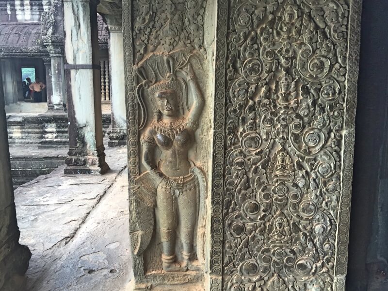 Detalhe do Angkor Wat Foto: Ana Maria Junqueira