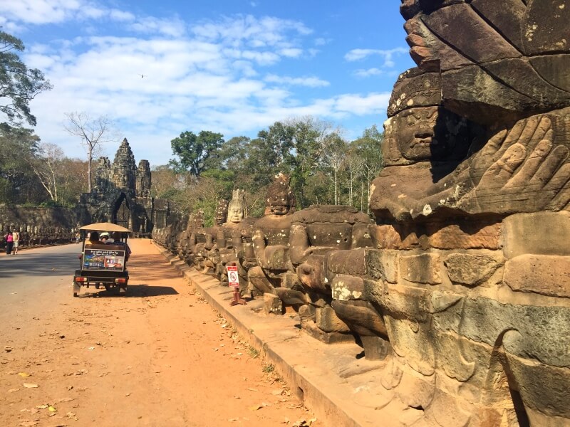A entrada de Angkor Thom Foto: Ana Maria Junqueira