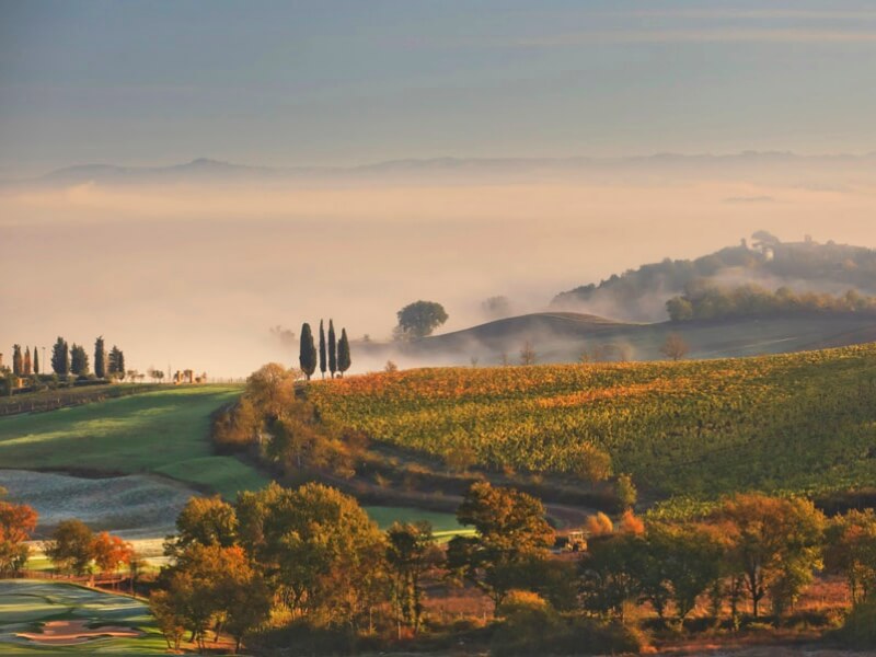 Ah, a Toscana...! Foto: Divulgação/Castiglion Del Bosco