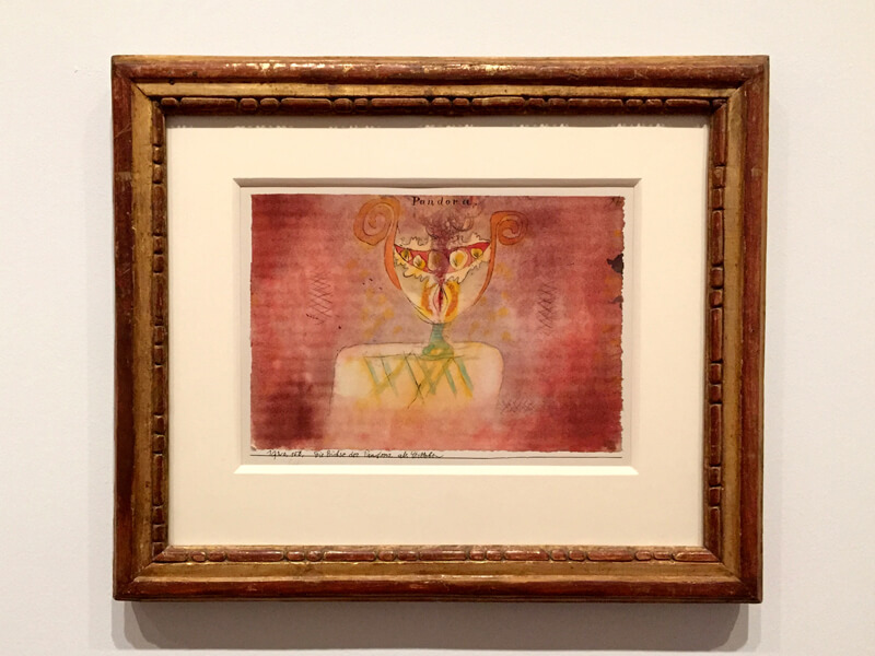 Paul Klee, "Pandora's Box as Still Life" (1920)