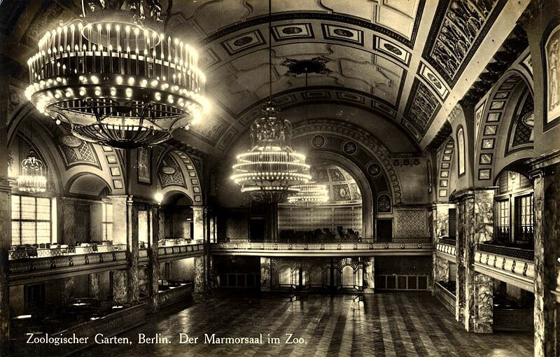 Marmorsaal, o salão de mármore, por volta de 1900 Foto: Reprodução