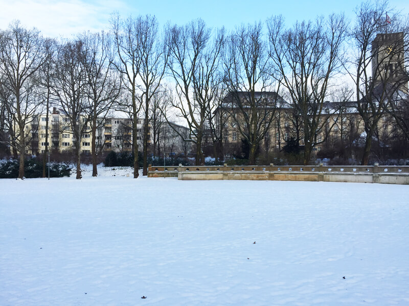 Parque nevado em Schöneberg Foto: Laura Ammann