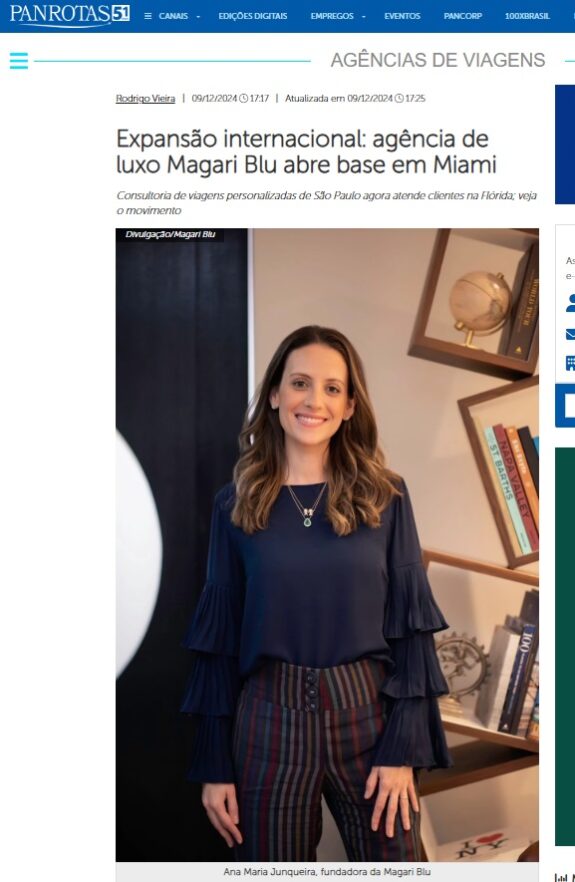 Agência de luxo Magari Blu abre base em Miami